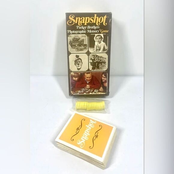 Vintage 1972 Snapshot Parker Brothers Photograph Memory Game Great Shape! - Picture 3 of 3